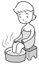 Footbath, Circulation of the blood improvement, Promoting the blood circulation, Health, Relaxation