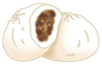 Chinese bun, dim sum, and Chinese