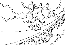 Lovely dinosaur - Dinosaur that runs in expressway