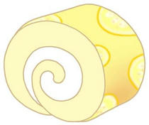 Roll cake, cake, Sweet cake, sweets, and cream