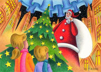 Christmas illustration and pictures - Big Father Christmas