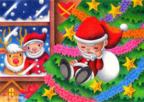 Christmas illustration and pictures - Father Christmas doll