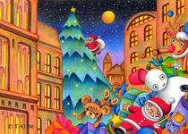 Christmas illustration and pictures - A lot of christmas presents