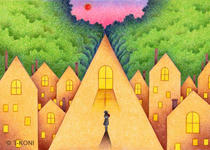 Fantasy illustration and pictures - Found road