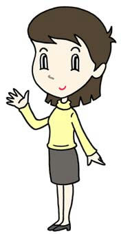 Free Illustration, Images and Pictures 「Business woman. Feminine staff. Career woman. office girl」