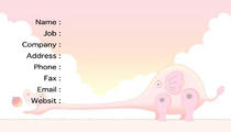 Dinosaur cartoon character - Red elephant dinosaur