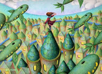 Free Art, Illustrations, Pictures and Images 「Fantasy - Plant city」