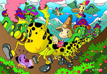 Free Art, Illustrations, Pictures and Images 「Comic illustration - Fairy's village」