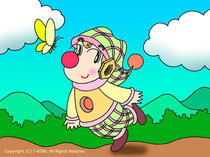 Wallpaper for PC desktop that uses original illustration 「Pierrot picture - Romantic pierrot &amp;quot;Hiking&amp;quot;」