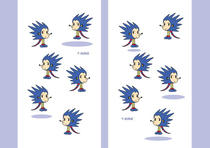 Free book jacket design 「Funky animal cartoon character - Lovely steel hedgehog」