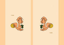 Free book jacket design 「Funky animal cartoon character - Beaver with lovely strong teeth」