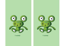 Free book jacket design 「Strange animal cartoon character - Teddy bear like frog」