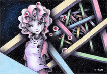 Free Art, Illustrations, Pictures and Images 「Science fiction - Lover in space」