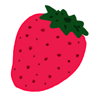 Free original Button, Banner, Icon, Wallpaper 「Image of strawberry」