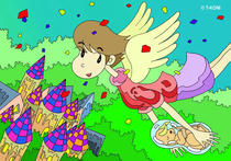 Free Art, Illustrations, Pictures and Images 「Comic illustration - The fairy's work」