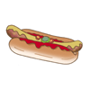 Free original Button, Banner, Icon, Wallpaper 「Image of Hot dog」