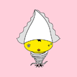 Free original Button, Banner, Icon, Wallpaper 「Image of &amp;quot;Squid chicken cartoon character&amp;quot;」