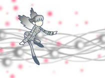 Wallpaper for PC desktop that uses original illustration 「Fairy illustration - Fairy of the nature &amp;quot;Drop of water fairy&amp;quot;」