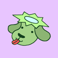 Free original Button, Banner, Icon, Wallpaper 「Image of &amp;quot;Water imp dog cartoon character&amp;quot;」