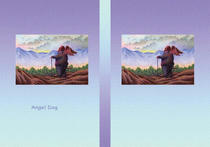 Free book jacket design 「Fairy tale story 「Angel Dog」 - Beautiful morning sun」