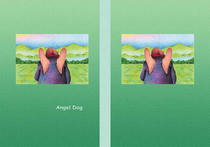 Free book jacket design 「Fairy tale story 「Angel Dog」 - Rural scene」