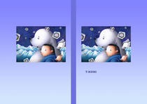 Free book jacket design 「Fantasy illustration - Polar bear and I」