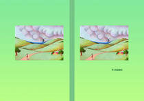 Free book jacket design 「Fantasy illustration - Rural scene」