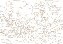 Original coloring pages 「Comic illustration &amp;quot;Fairies' villages&amp;quot; - Fairies who work in field」