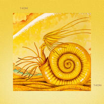 Fantasy illustration - Memory of ammonite