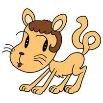 「Strange figure animals cartoon - Funky animal（Cat）」