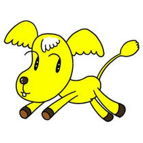 「Strange figure animals cartoon - Funky animal（Dog）」