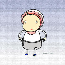 Strange baby - Baby who wears pan