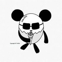 Free iPad wallpapers using cartoon character 「Animal character - Ice cream」