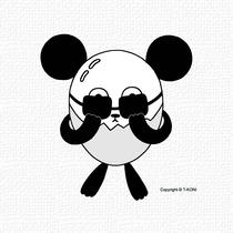 Free iPad wallpapers using cartoon character 「Animal character - Sunglasses」