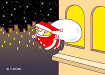 Father Christmas ・ Christmas eve ・ Starry sky