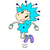「Lovely flower cartoon - Flower fairy （Fairy of blue flower）」