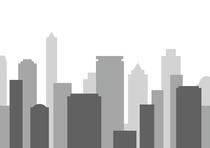 City, Town, Gray, Building, Cityscape