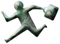 Person who hurries up, Running person, Businessman, Person, Man