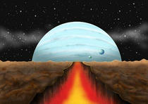 Crevasse, Magma, Space, Celestial, Astral, Planet, Satellite, Star