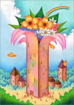  Stock pictures and illustrations 「Flower Tower」