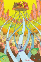 Elevator, Conveyance tube, Vacuum tube, Aeropolice, Future city