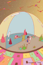 Dome, Spherical dome, Transparent dome, Future city, The dwelling of the future