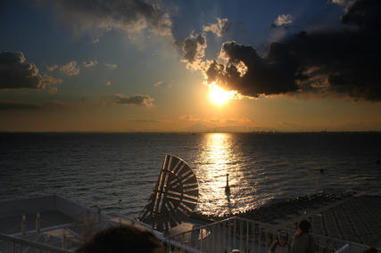 海ほたる・夕陽