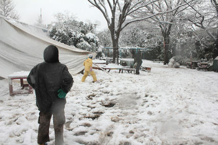 東京・雪・1月14日