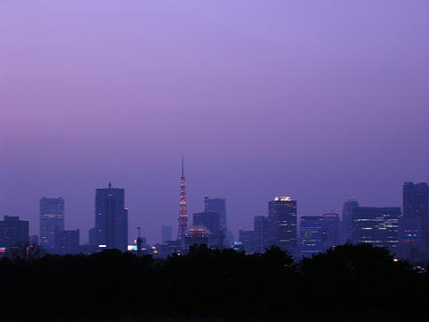 夕暮れの東京