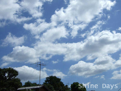 残暑の空