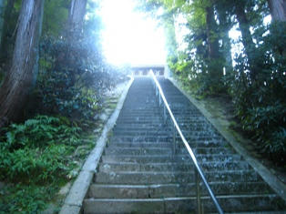 福王寺への石段