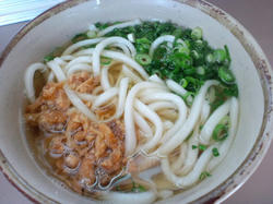 かしわうどん350円