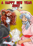 2007年年賀イラスト（フリー）