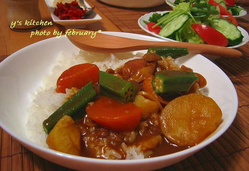 オクラ入りカレー